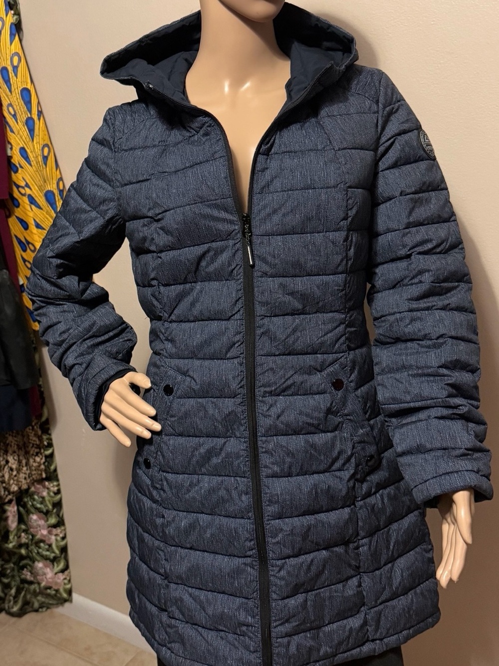 NWOT HFX Halifax Women’s Stretch Hooded Puffer Coat